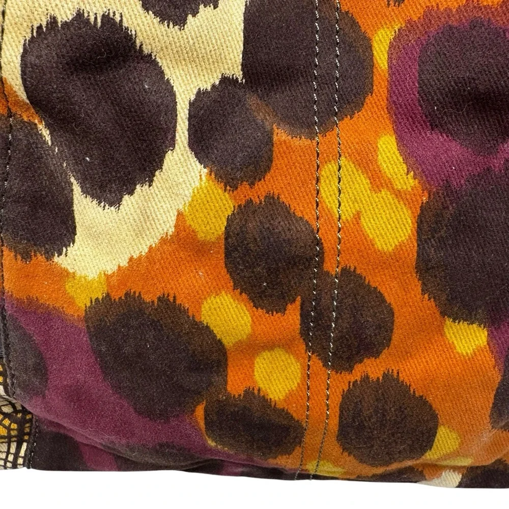 Relic Handbag Mixed Animal Print Plaid Faux Leather Handles Retro 90's Y2K Boho